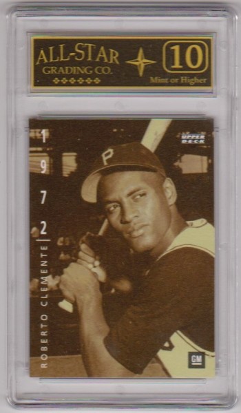 Graded 10 - Roberto Clemente 1994 Upper Deck GM #2 Card