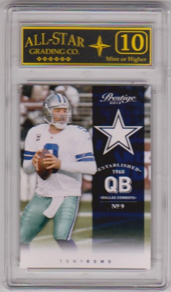 Graded 10 - Tony Romo 2012 Panini Prestige #48 Card