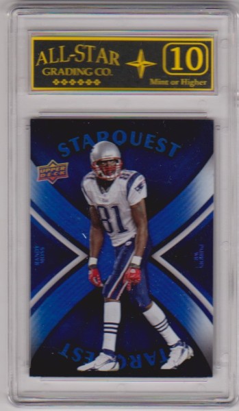Graded 10 - Randy Moss 2008 Upper Deck Starquest #SQ26 Insert Card