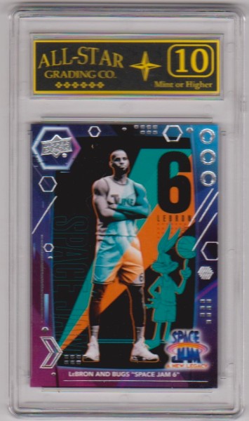 Graded 10 - Lebron James 2021 Upper Deck Space Jam A New Legacy #46 Card