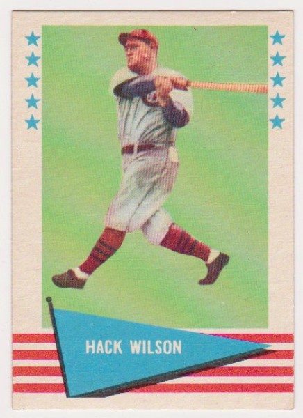 1961 Fleer Hack Wilson #87 Card - HOF'er