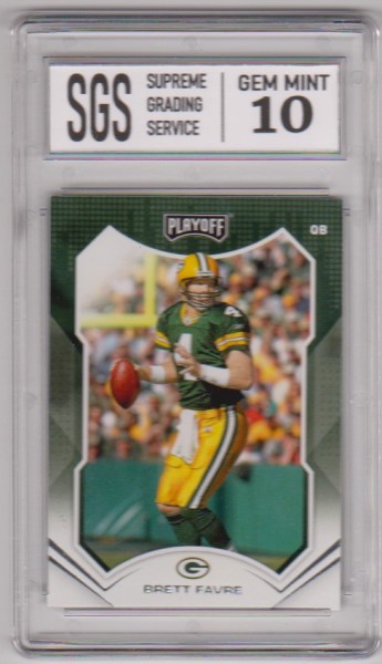 Graded Gem Mint 10 - Brett Favre 2021 Panini Playoff #143 Card