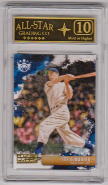 Graded 10 - Joe DiMaggio 2019 Panini Diamond Kings Artist's Proof #19 Card