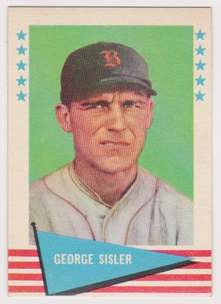 1961 Fleer George Sisler #78 Card - HOF'er