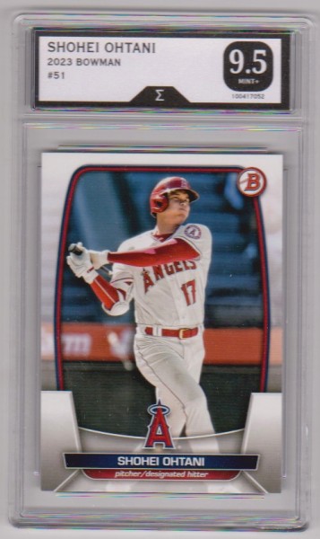 Graded Sigma Mint+ 9.5 - Shohei Ohtani 2023 Bowman #51 Card