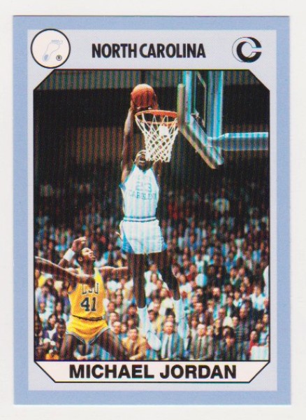 Michael Jordan 1990 North Carolina #93 College Card