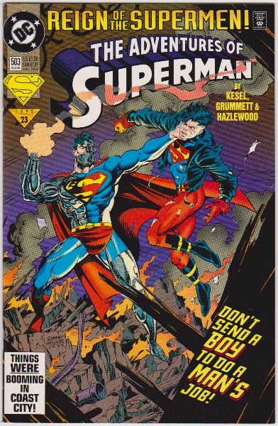 1993 DC Comics The Adventures Of Superman #503 Issue