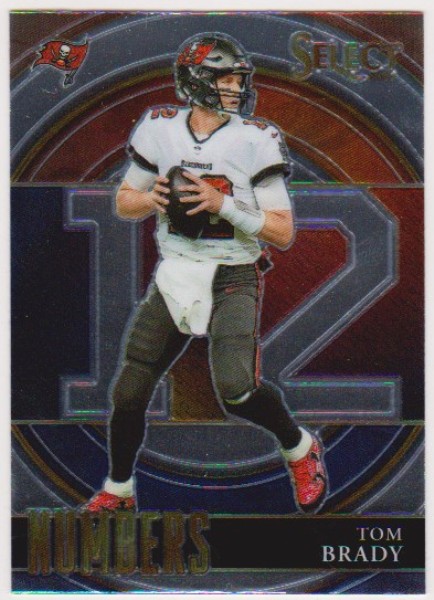 Tom Brady 2021 Panini Select Numbers #SN-10 Insert Card