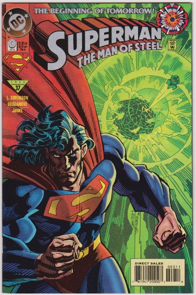 1994 DC Comics Superman The Man Of Steel #0 Issue