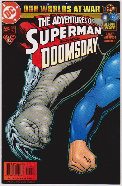 2001 DC Comics The Adventures Of Superman And Doomsday #594 Issue