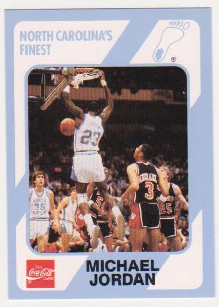 Michael Jordan 1989 North Carolina #15 College Card