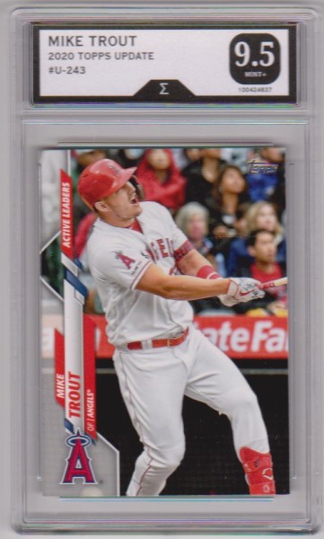 Graded Sigma Mint+ 9.5 - Mike Trout 2020 Topps Update #U-243 Card