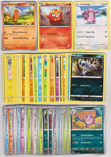 50 Different Pokemon Trading Cards w/ Charmander + More