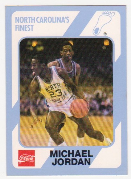 Michael Jordan 1989 North Carolina #17 College Card