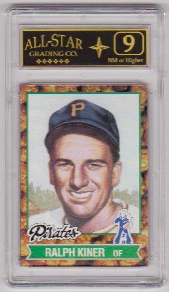 Graded 9 - Ralph Kiner 1982 Topps Cracker Jack #11 Card