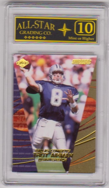Graded 10 - Troy Aikman 2000 Collector's Edge Supreme #35 Card