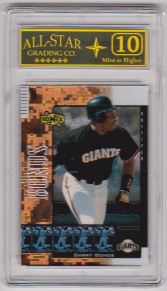 Graded 10 - Barry Bonds 2000 Upper Deck Ionix #24 Card