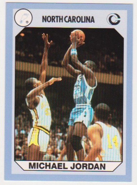 Michael Jordan 1990 North Carolina #44 College Card