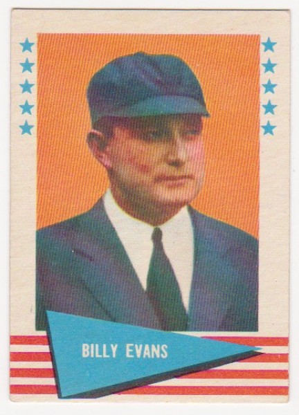 1961 Fleer Billy Evans #22 Card - HOF'er