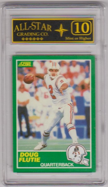 Graded 10 - Doug Flutie 1989 Score #243 Card