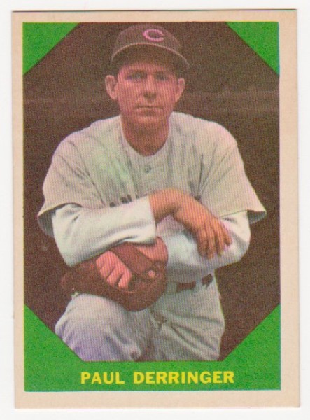 1960 Fleer Paul Derringer #43 Card