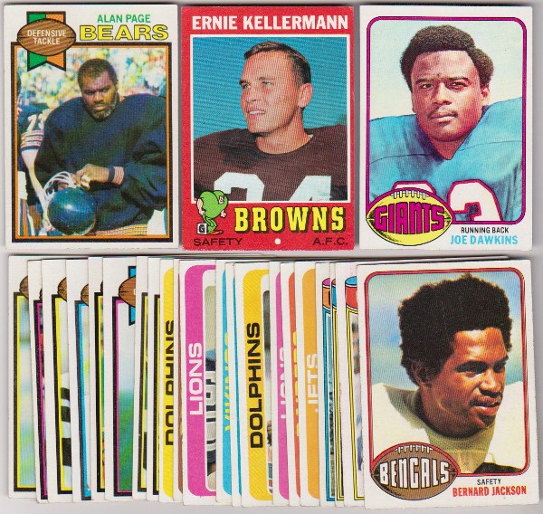 24 Different 1970's Topps Football Cards (1971-1979) w/ Alan Page + More