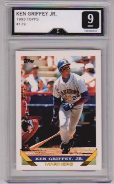 Graded Sigma Mint 9 - Ken Griffey, Jr. 1993 Topps #179 Card