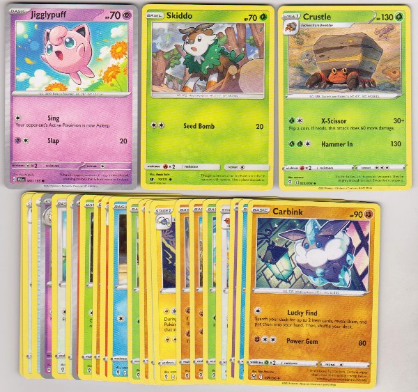 25 Different Pokemon Trading Cards w/ Jigglypuff + More