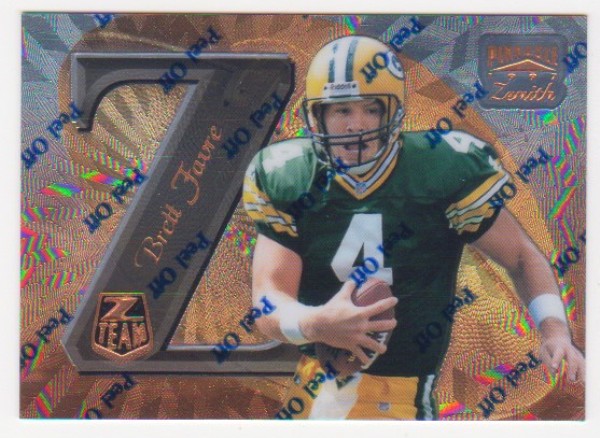 Brett Favre 1997 Zenith Z-Team #ZT11 Promo Card