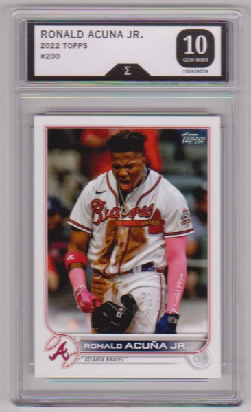 Graded Sigma Gem Mint 10 - Ronald Acuna Jr. 2022 Topps #200 Card