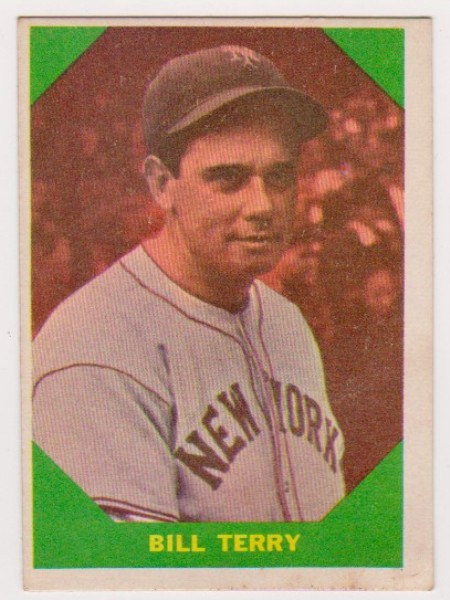 1960 Fleer Bill Terry #52 Card - HOF'er