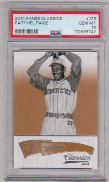 Graded PSA Gem Mint 10 - Satchel Paige 2014 Panini Classics #123 Card