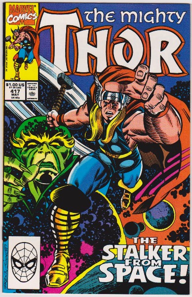 1990 The Mighty Thor #417 Issue - Marvel Comics