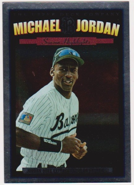 1994 Upper Deck Michael Jordan Season Highlights Jumbo #MJ-5 Card