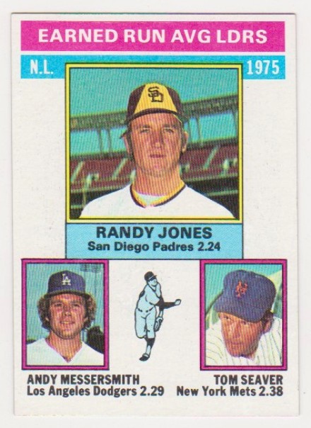 1976 Topps Tom Seaver/Randy Jones/Andy Messersmith #201 Baseball Card