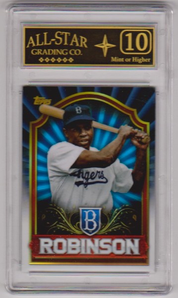 Graded 10 - Jackie Robinson 2011 Topps Value Box Chrome Refractor #MBC2 Insert Card