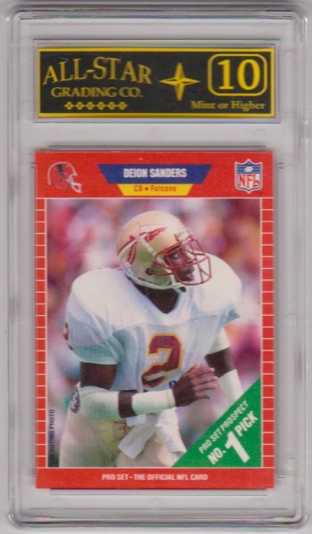 Rookie Graded 10 - Deion Sanders 1989 Pro Set #486 Card