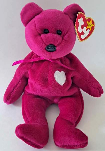1999 Ty Beanie Baby Valentina The Bear - New With Tags