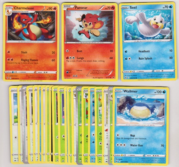 25 Different Pokemon Trading Cards w/ Charmeleon + More