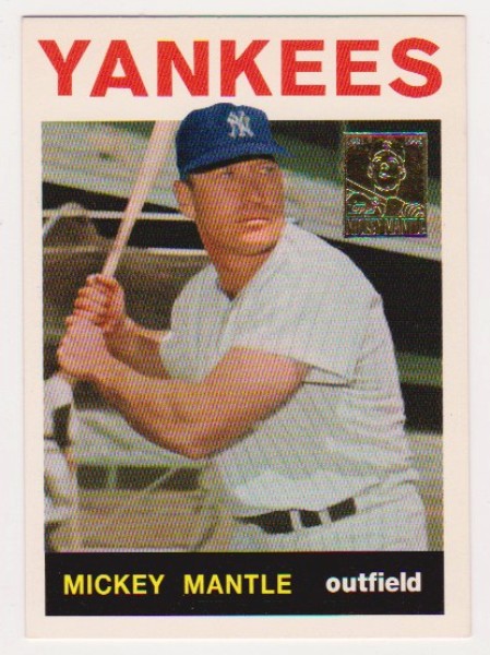 Mickey Mantle 1964 Topps #50 Commemorative Card - 1996 Topps #14 of 19 Insert Card