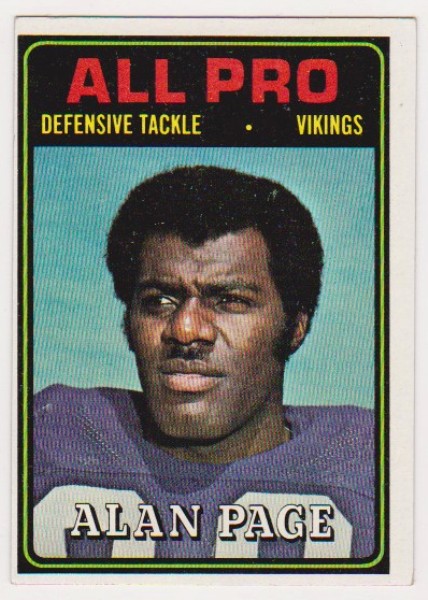 1974 Topps Alan Page #134 Card - HOFer