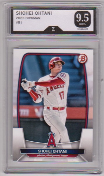 Graded Sigma Mint+ 9.5 - Shohei Ohtani 2023 Bowman #51 Card