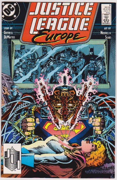 1989 DC Comics JUSTICE LEAGUE EUROPE #9 Issue
