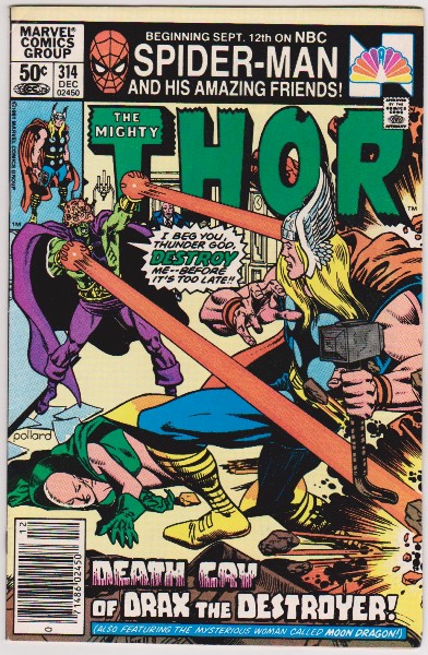 1981 The Mighty Thor #314 Issue - Marvel Comics