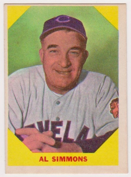 1960 Fleer Al Simmons #32 Card - HOF'er