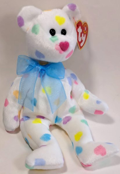 2001 Ty Beanie Baby KISSME THE VALENTINE BEAR - New With Tags