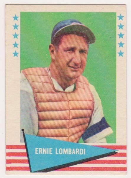 1961 Fleer Ernie Lombardi #55 Card - HOF'er