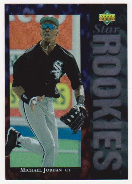 1995 Upper Deck UDA Michael Jordan Star Rookies #19 3.5x5 Jumbo Card