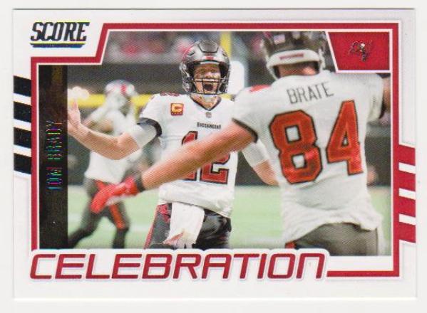 Tom Brady 2022 Score Celebration #C-TB Insert Card