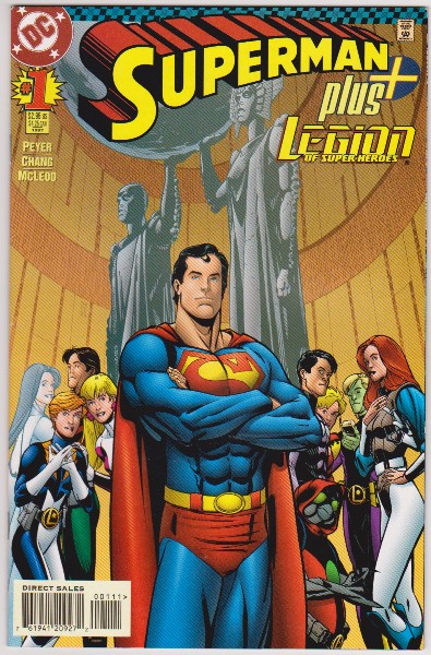 1997 DC Comics SUPERMAN PLUS LEGION OF SUPER-HEROES #1 Issue 
